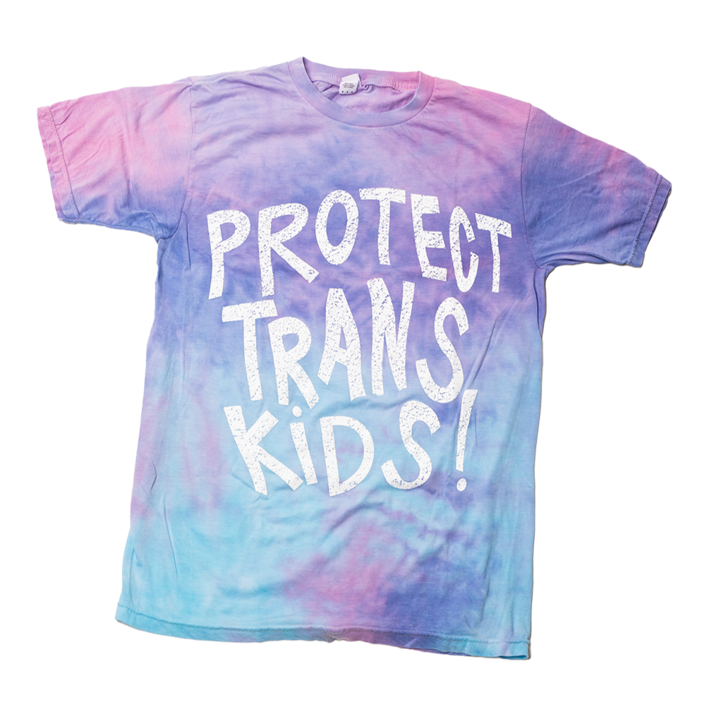 The Phluid Protect Trans Lives Blue & Pink Tie Dye T-Shirt